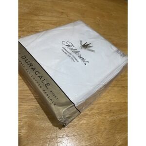 Vintage Fieldcrest Perfection Fine Combed Percale Full Flat Sheet White 81 x 104